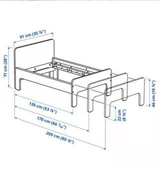 Cama extensible SLÄKT Ikea