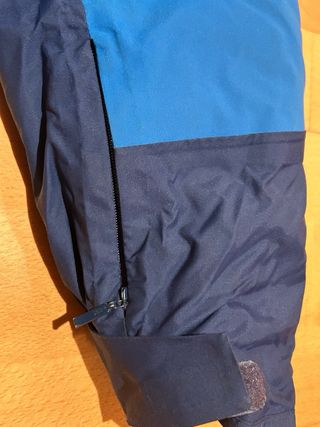 Abrigo de esquí Wedze azul/amarillo 10 años