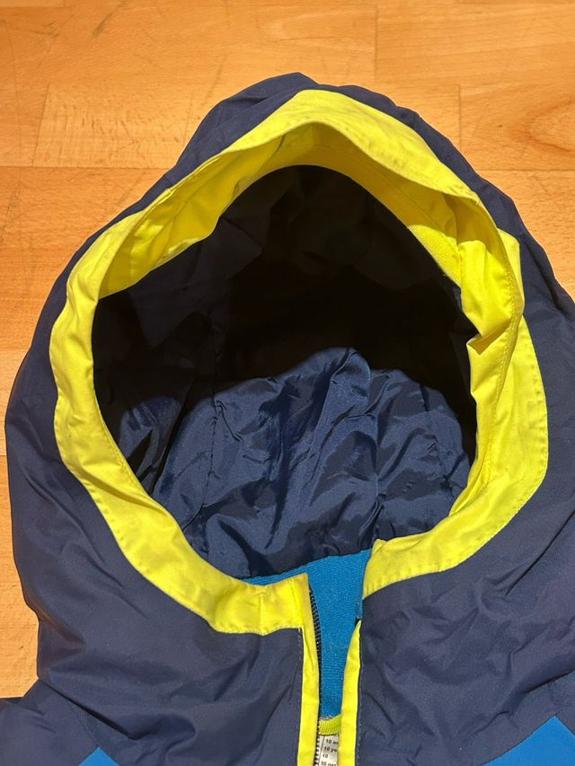 Abrigo de esquí Wedze azul/amarillo 10 años