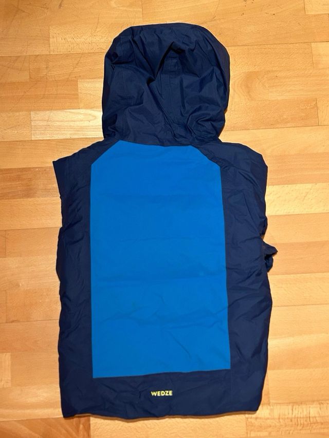 Abrigo de esquí Wedze azul/amarillo 10 años