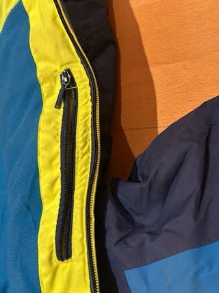 Abrigo de esquí Wedze azul/amarillo 10 años