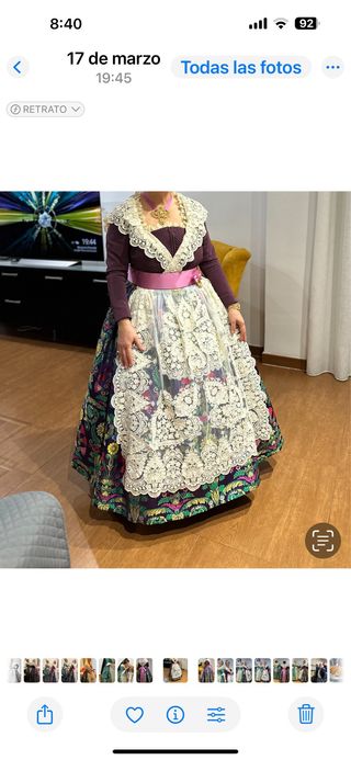 Traje de Fallera Multicolor Talla Única