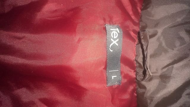 Abrigo sin mangas negro/marrón