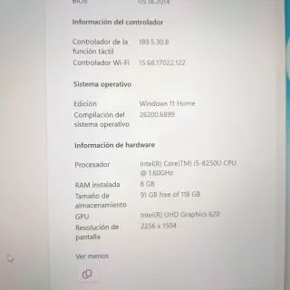 Microsoft Surface Laptop 2 Gris/Plata