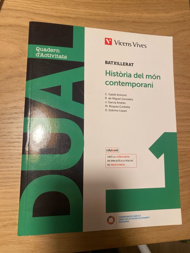 Llibre història Vicens Vives quadern ( s’escriu )