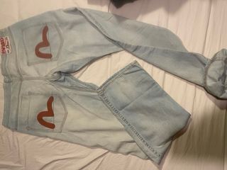 Lote 5 Pantalones Evisu Azules