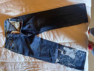 Lote 5 Pantalones Evisu Azules