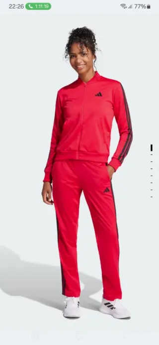 Chándal Adidas Rojo Mujer y Hombre Talla XL