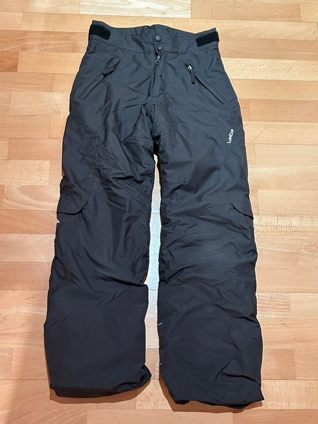Pantalón esquí niño gris oscuro 10 años