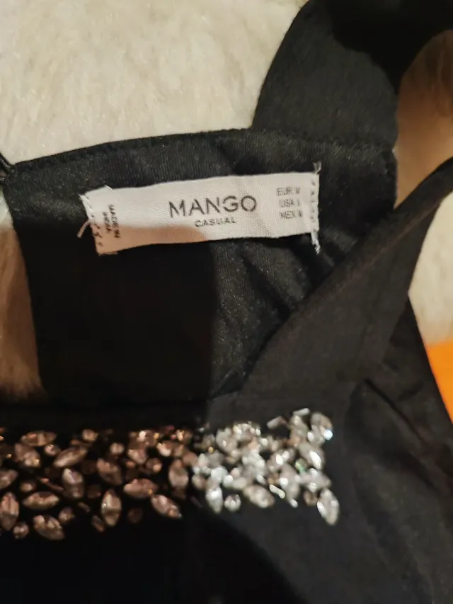 Vestido Mango Negro Talla M