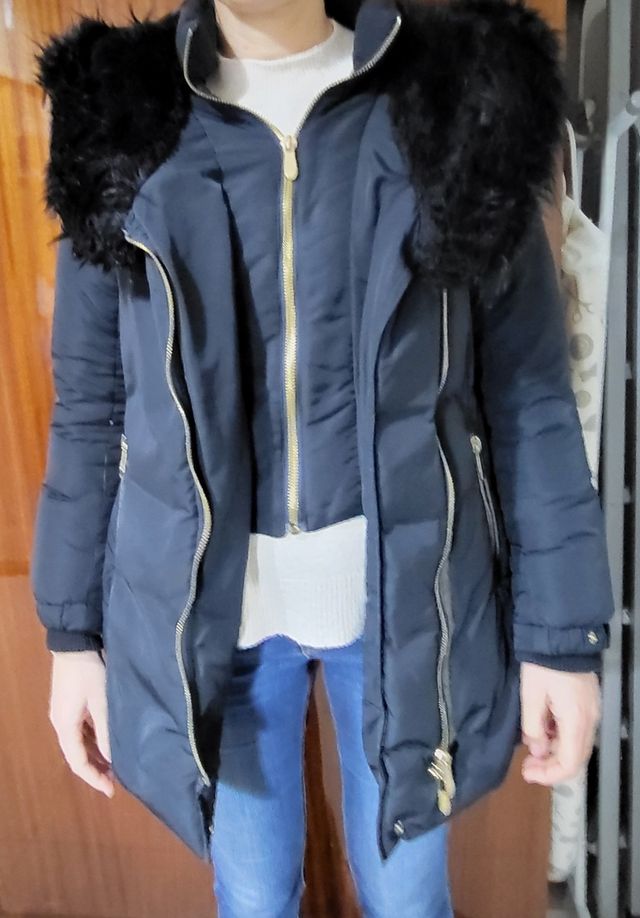 Abrigo Stradivarius azul