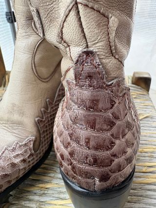 Stivali texani in pelle