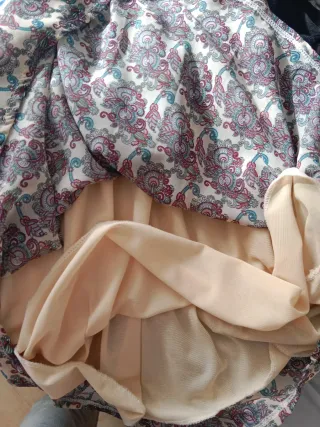 Conjunto chaqueta y vestido estampado