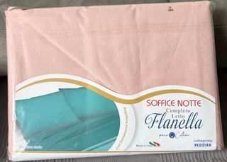 Completo Lenzuola Flanella Rosa