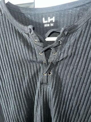 Camiseta LH manga larga negra talla M