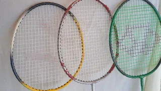 Juego 3 raquetas bádminton + funda