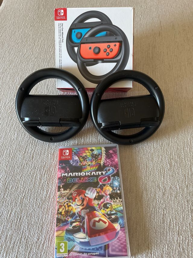 Mario Kart 8 Deluxe Nintendo Switch CON VOLANTES