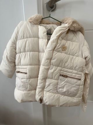 Abrigo niña 18-24 meses beige