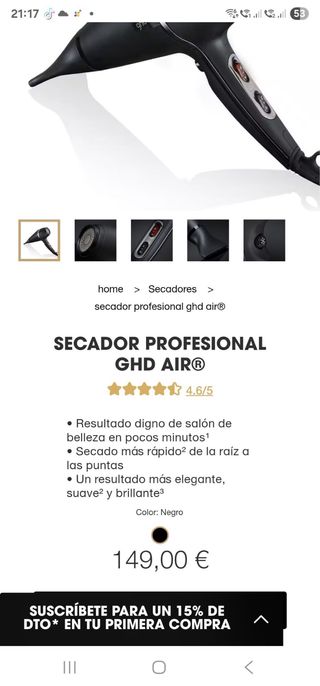 Secador GHD Helios Profesional Rosa