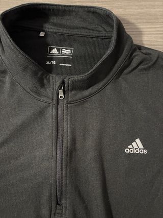 Sudadera Adidas Negra Media Cremallera XL