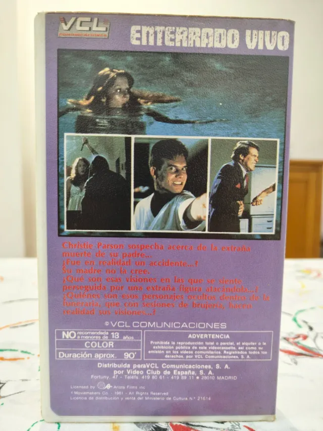 VHS Enterrado Vivo (Mortuary) Terror