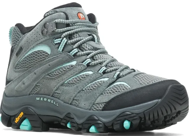 Botas Merrell Moab 3 Mid GTX Unisex Gris/Turquesa