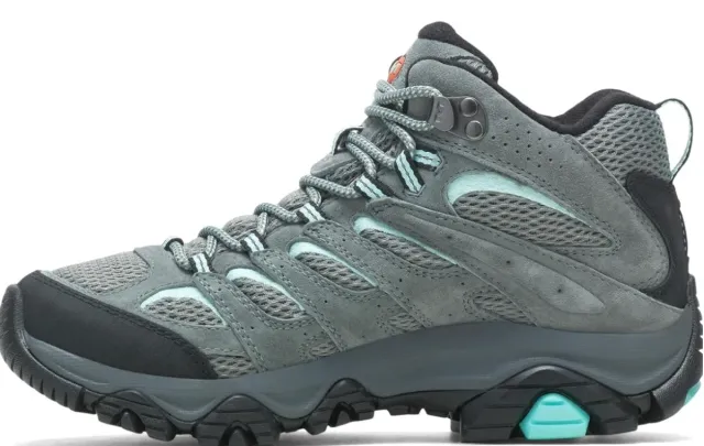 Botas Merrell Moab 3 Mid GTX Unisex Gris/Turquesa