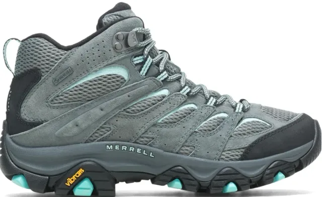 Botas Merrell Moab 3 Mid GTX Unisex Gris/Turquesa