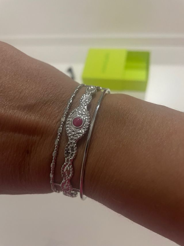 Pulsera Singularu Plata Tallada