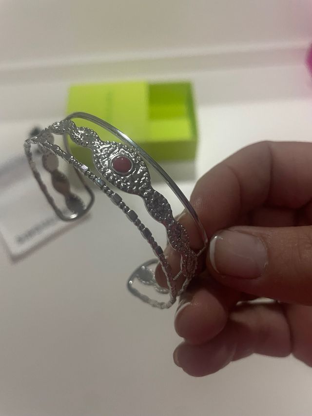 Pulsera Singularu Plata Tallada