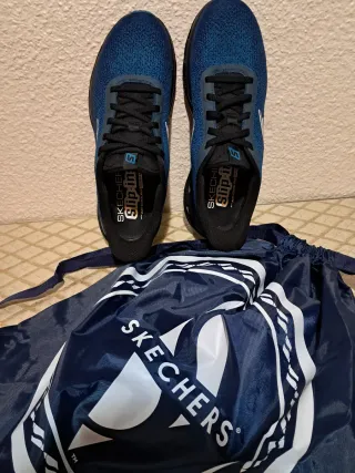 Zapatillas Skechers Hombre Azul/Negro talla 43