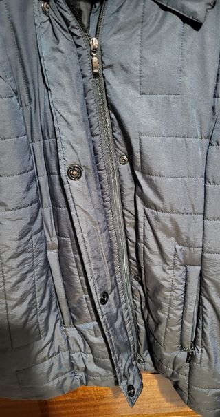 Abrigo Punto Roma mujer gris