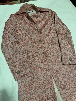 Cappotto Sisley donna rosa fantasia floreale