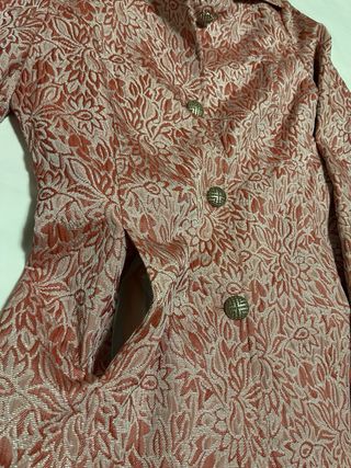 Cappotto Sisley donna rosa fantasia floreale