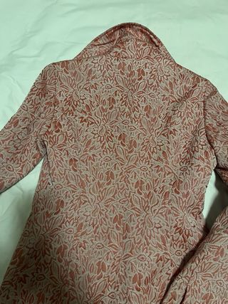 Cappotto Sisley donna rosa fantasia floreale