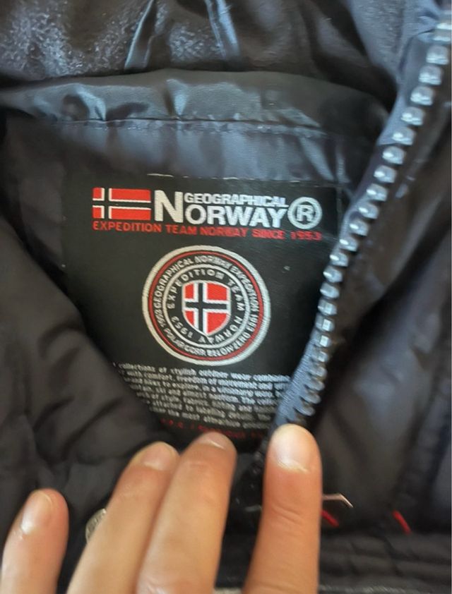 Plumífero Geographical Norway Azul. Talla 14