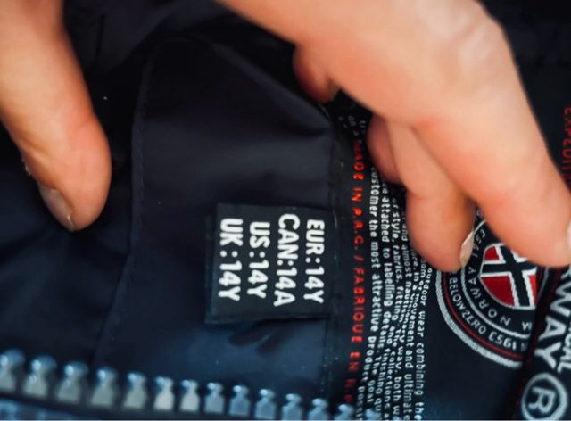 Plumífero Geographical Norway Azul. Talla 14