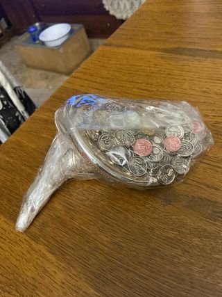 Soprammobile monete e argento