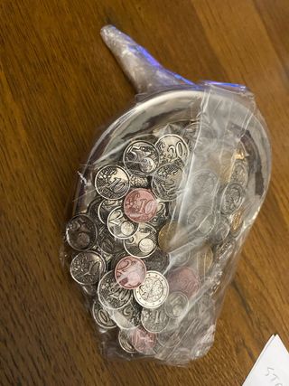 Soprammobile monete e argento