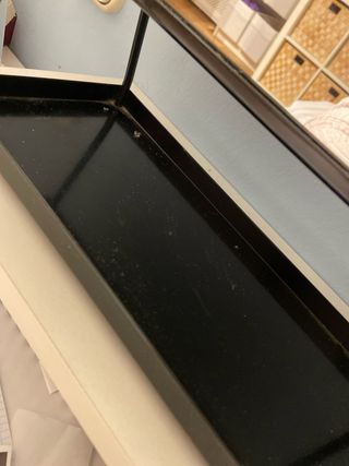 Espejo de mesa decorativo negro