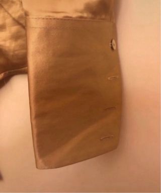 Body camicia raso color oro