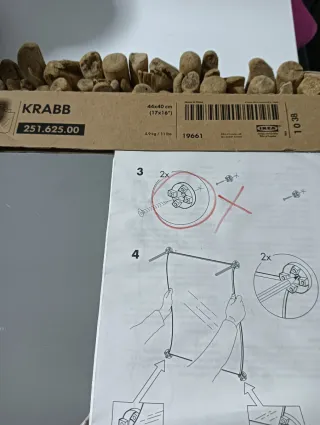 Espejo IKEA KRABB 44x40 cm (4 piezas)