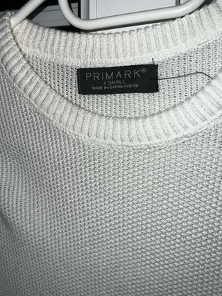 Jersey Primark Blanco Talla M