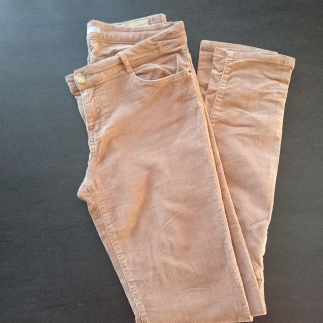 Pantalón micropana beige T. 38