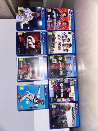 Lote Juegos PS4: FIFA, F1, Gran Turismo, MotoGP