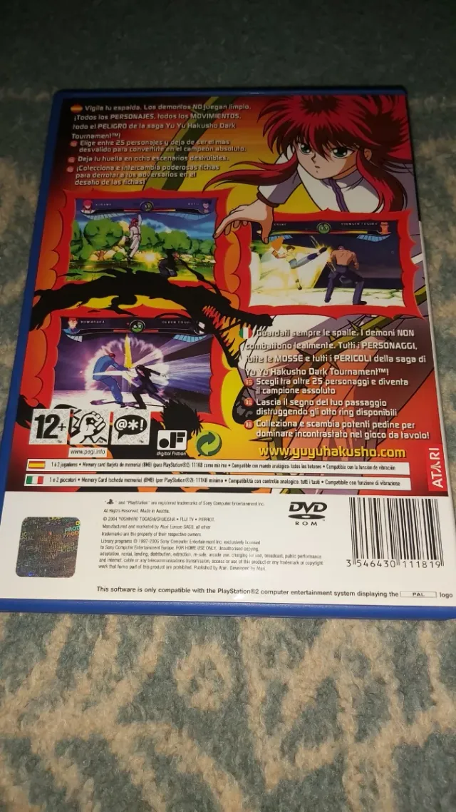 Yu Yu Hakusho: Dark Tournament PS2 pal es