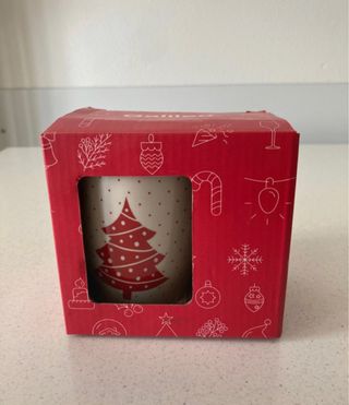 Tazza mug natalizia rossa e bianca