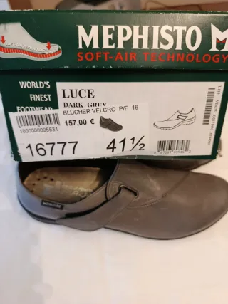 Zapatos Mephisto Mujer Talla 41,5 Gris