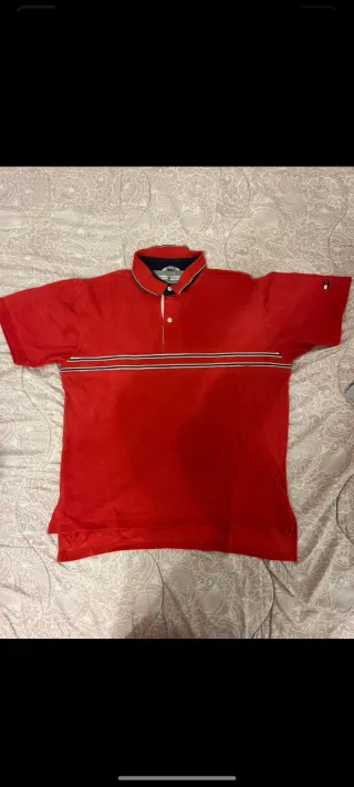 Polo Tommy Hilfiger Uomo Taglia L Rosso