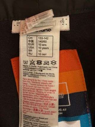 Protector Espalda Esquí Tortuga talla P